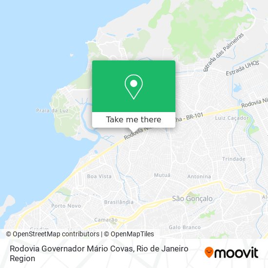 Mapa Rodovia Governador Mário Covas