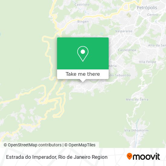 Estrada do Imperador map