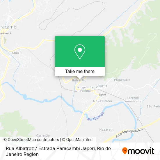 Rua Albatroz / Estrada Paracambi Japeri map