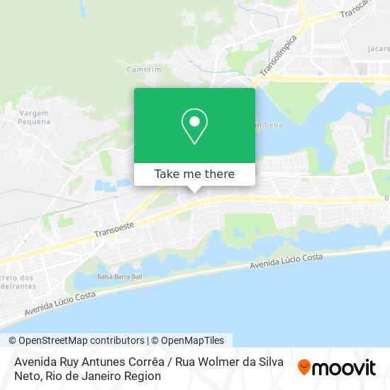 Mapa Avenida Ruy Antunes Corrêa / Rua Wolmer da Silva Neto