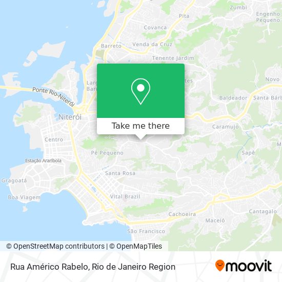 Mapa Rua Américo Rabelo