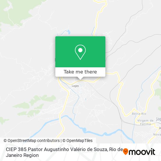 CIEP 385 Pastor Augustinho Valério de Souza map