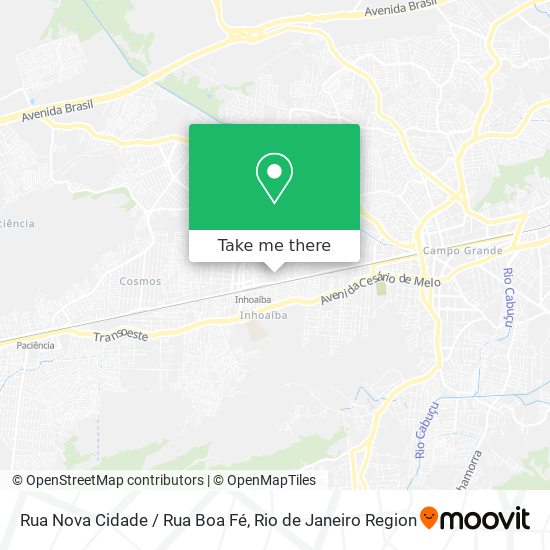 Rua Nova Cidade / Rua Boa Fé map