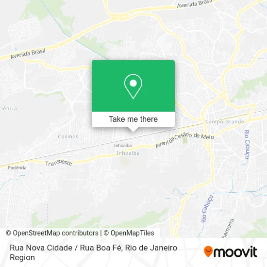 Rua Nova Cidade / Rua Boa Fé map