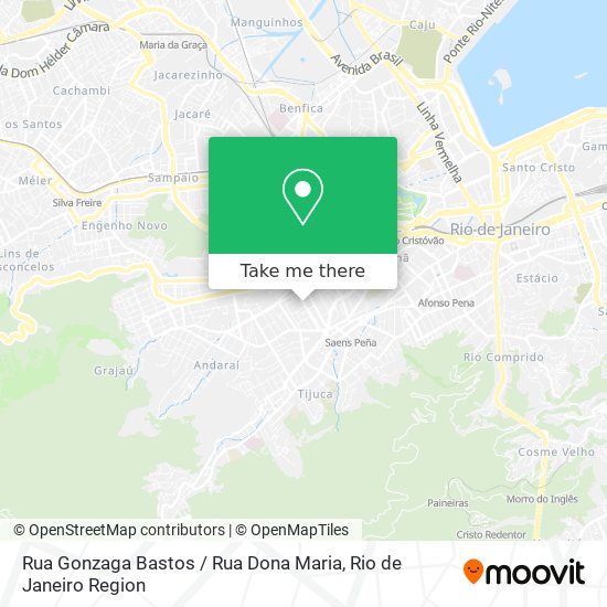 Mapa Rua Gonzaga Bastos / Rua Dona Maria