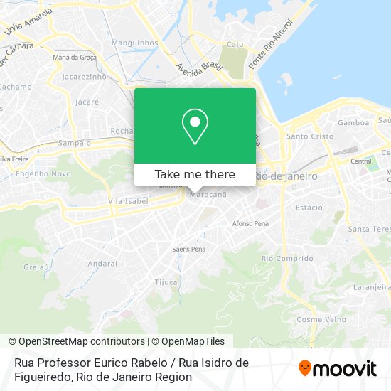 Mapa Rua Professor Eurico Rabelo / Rua Isidro de Figueiredo