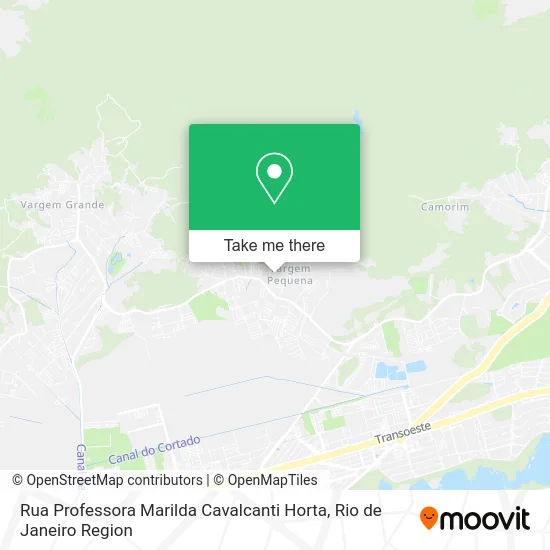 Rua Professora Marilda Cavalcanti Horta map