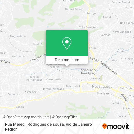 Rua Merecil Rodrigues de souza map