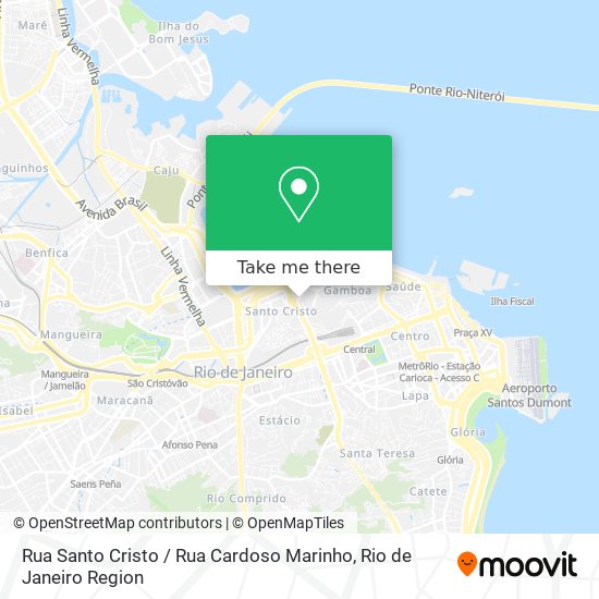 Mapa Rua Santo Cristo / Rua Cardoso Marinho