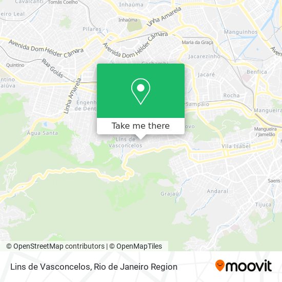 Lins de Vasconcelos map
