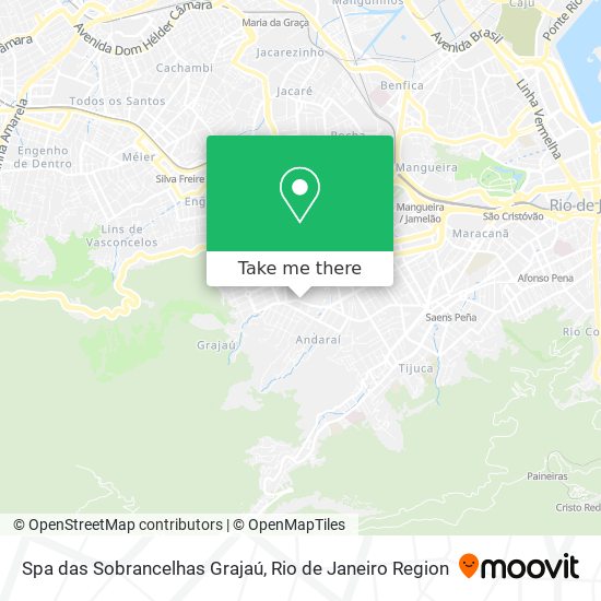 Mapa Spa das Sobrancelhas Grajaú