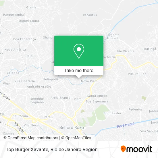 Top Burger Xavante map