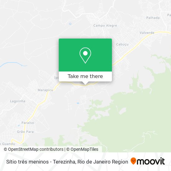 Sítio três meninos - Terezinha map
