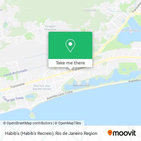 Habib's (Habib's Recreio) map
