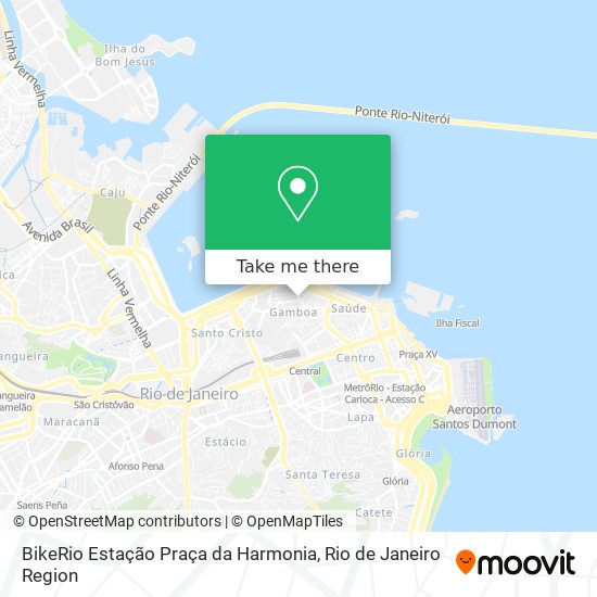 BikeRio Estação Praça da Harmonia map