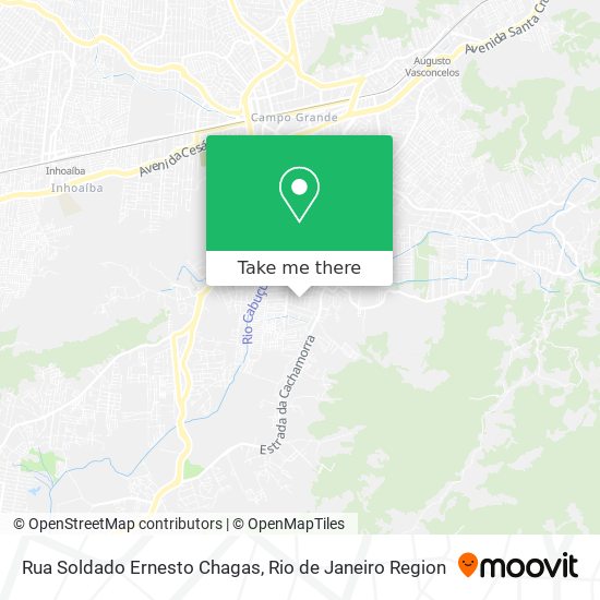 Mapa Rua Soldado Ernesto Chagas