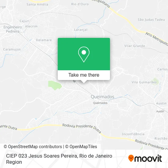 CIEP 023 Jesus Soares Pereira map
