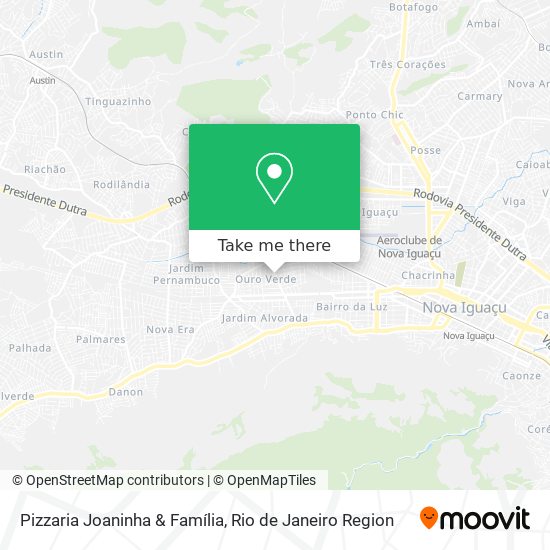 Mapa Pizzaria Joaninha & Família