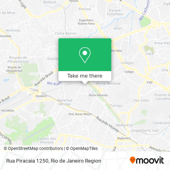 Rua Piracaia 1250 map