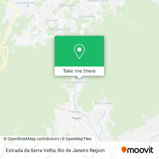 Mapa Estrada da Serra Velha