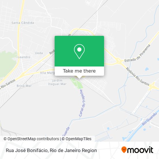 Mapa Rua José Bonifácio