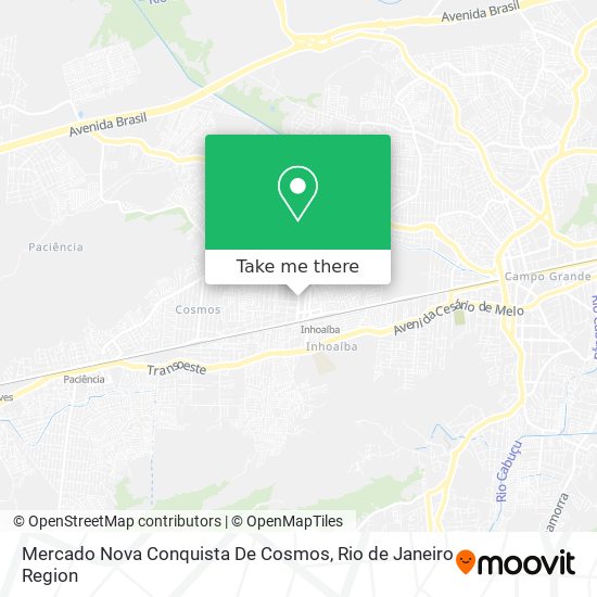 Mercado Nova Conquista De Cosmos map