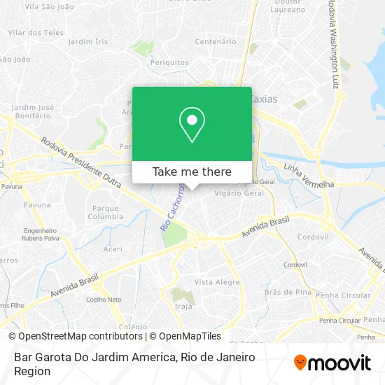 Bar Garota Do Jardim America map