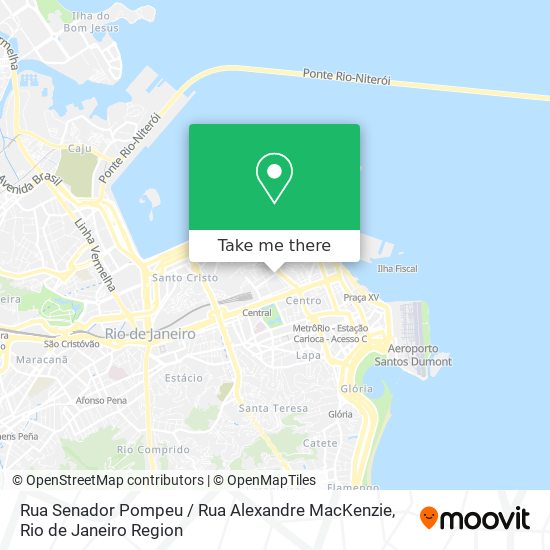 Mapa Rua Senador Pompeu / Rua Alexandre MacKenzie