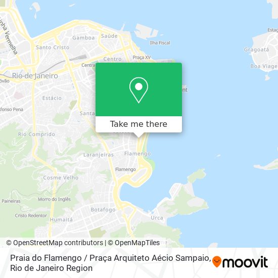 Mapa Praia do Flamengo / Praça Arquiteto Aécio Sampaio