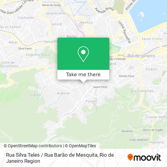 Mapa Rua Silva Teles / Rua Barão de Mesquita