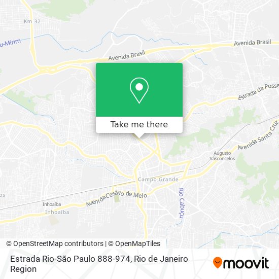 Estrada Rio-São Paulo 888-974 map