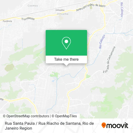 Rua Santa Paula / Rua Riacho de Santana map