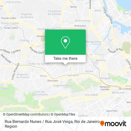 Mapa Rua Bernardo Nunes / Rua José Veiga