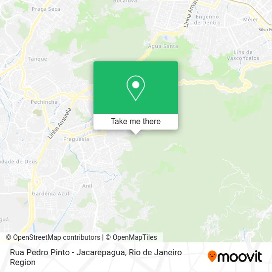 Rua Pedro Pinto - Jacarepagua map