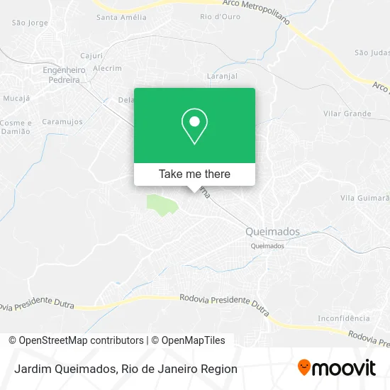 Jardim Queimados map