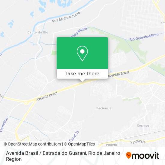 Avenida Brasil / Estrada do Guarani map