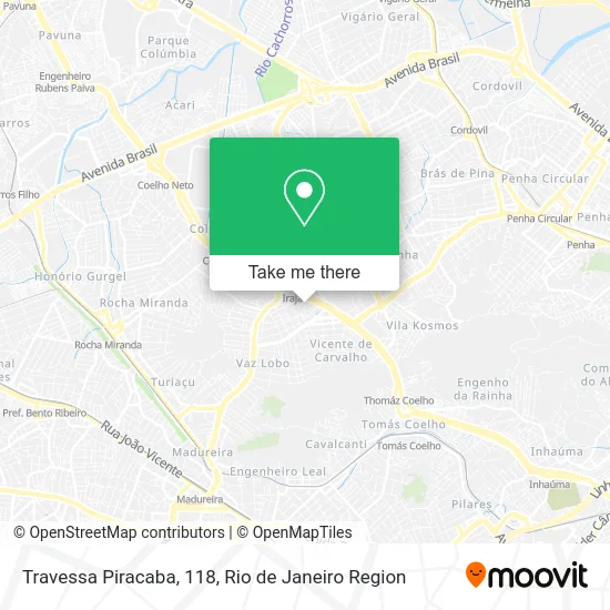 Travessa Piracaba, 118 map