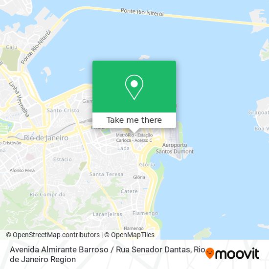 Mapa Avenida Almirante Barroso / Rua Senador Dantas