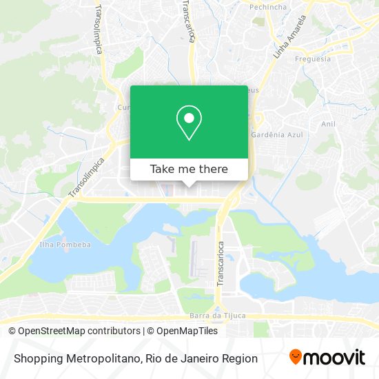 Mapa Shopping Metropolitano