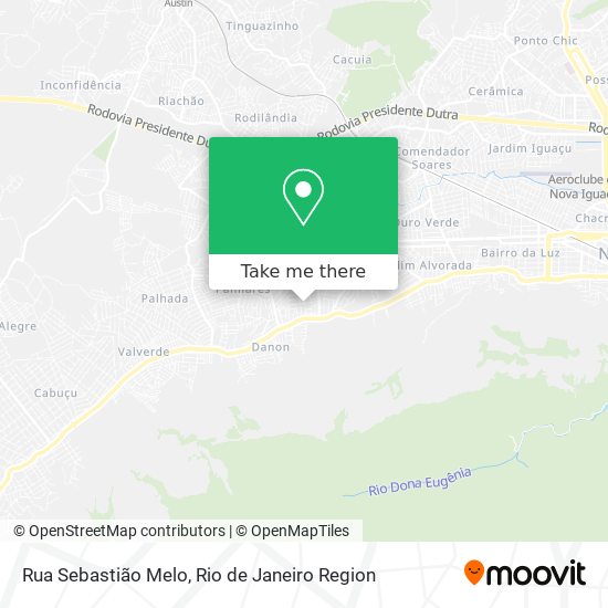 Mapa Rua Sebastião Melo