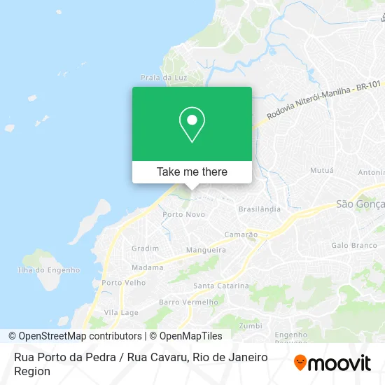 Rua Porto da Pedra / Rua Cavaru map