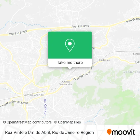Rua Vinte e Um de Abril map