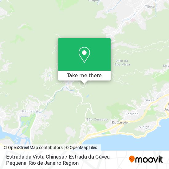 Estrada da Vista Chinesa / Estrada da Gávea Pequena map