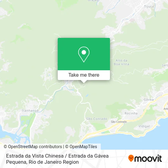 Estrada da Vista Chinesa / Estrada da Gávea Pequena map