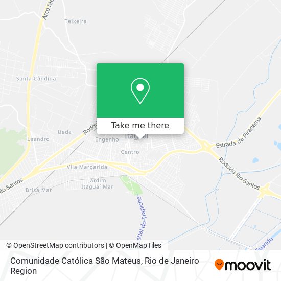 Mapa Comunidade Católica São Mateus