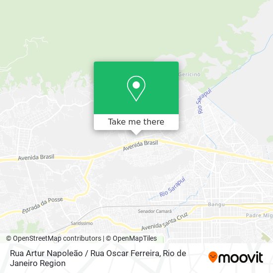 Mapa Rua Artur Napoleão / Rua Oscar Ferreira