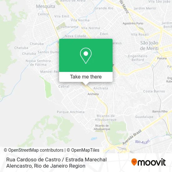 Rua Cardoso de Castro / Estrada Marechal Alencastro map