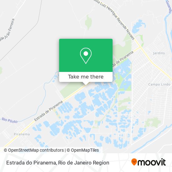 Estrada do Piranema map