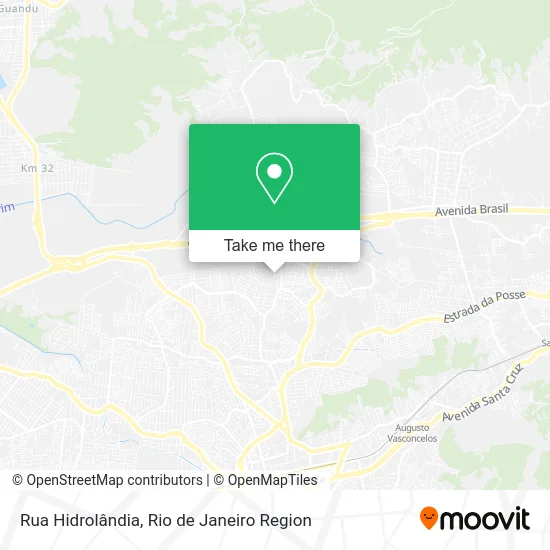 Rua Hidrolândia map