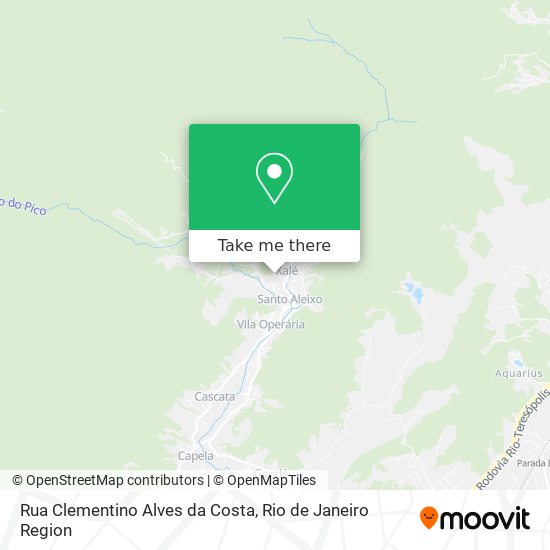 Mapa Rua Clementino Alves da Costa